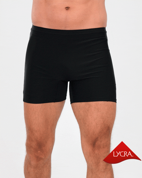 Short básico unisex de LYCRA sin tiro negro