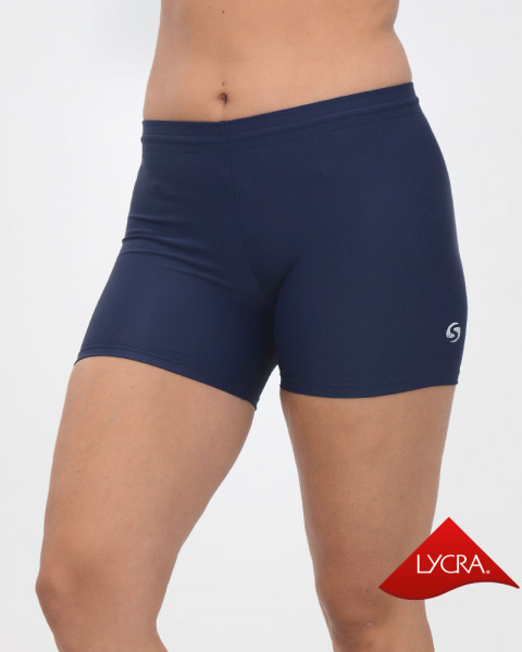 Short básico de LYCRA azul marino
