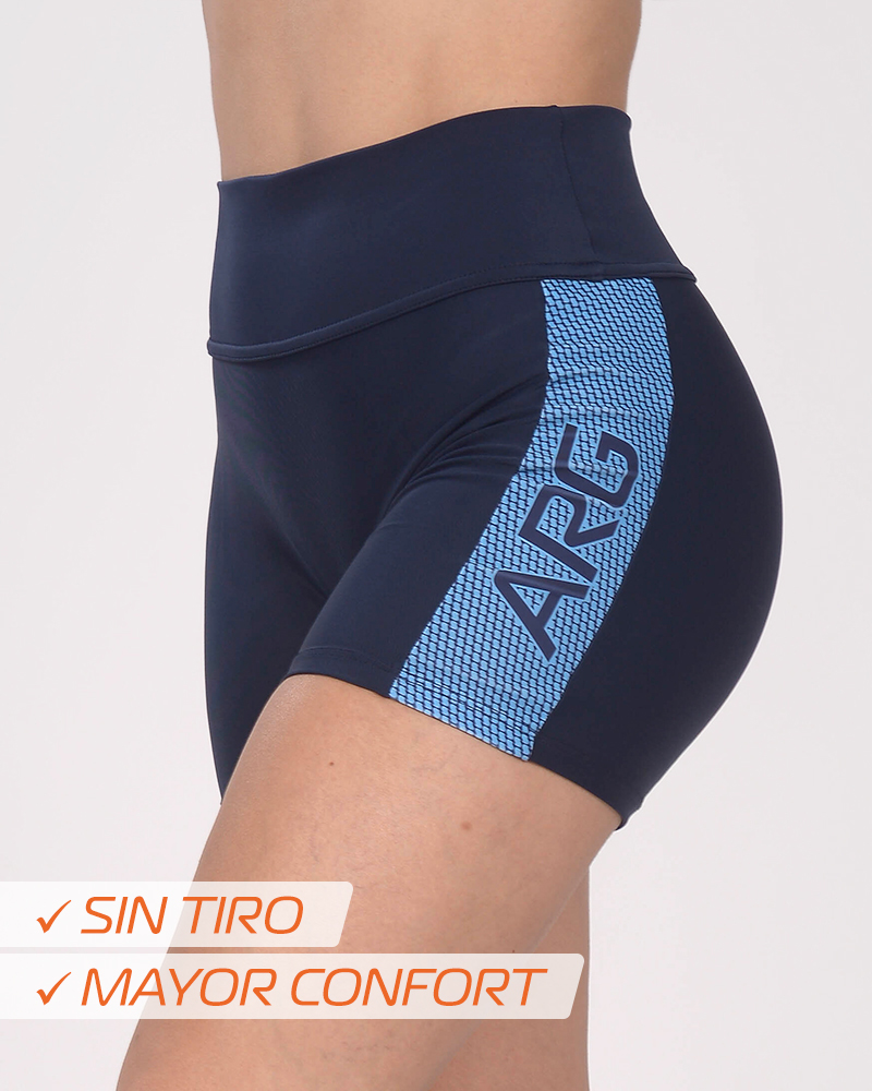 Short sin tiro de LYCRA azul marino