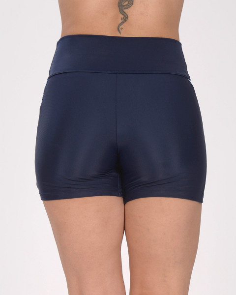 Short sin tiro de LYCRA azul marino