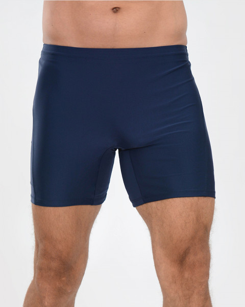 Ciclista corta básica unisex de LYCRA sin tiro azul