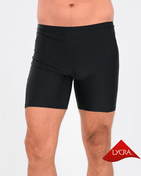 Ciclista corta básica unisex de LYCRA sin tiro negra
