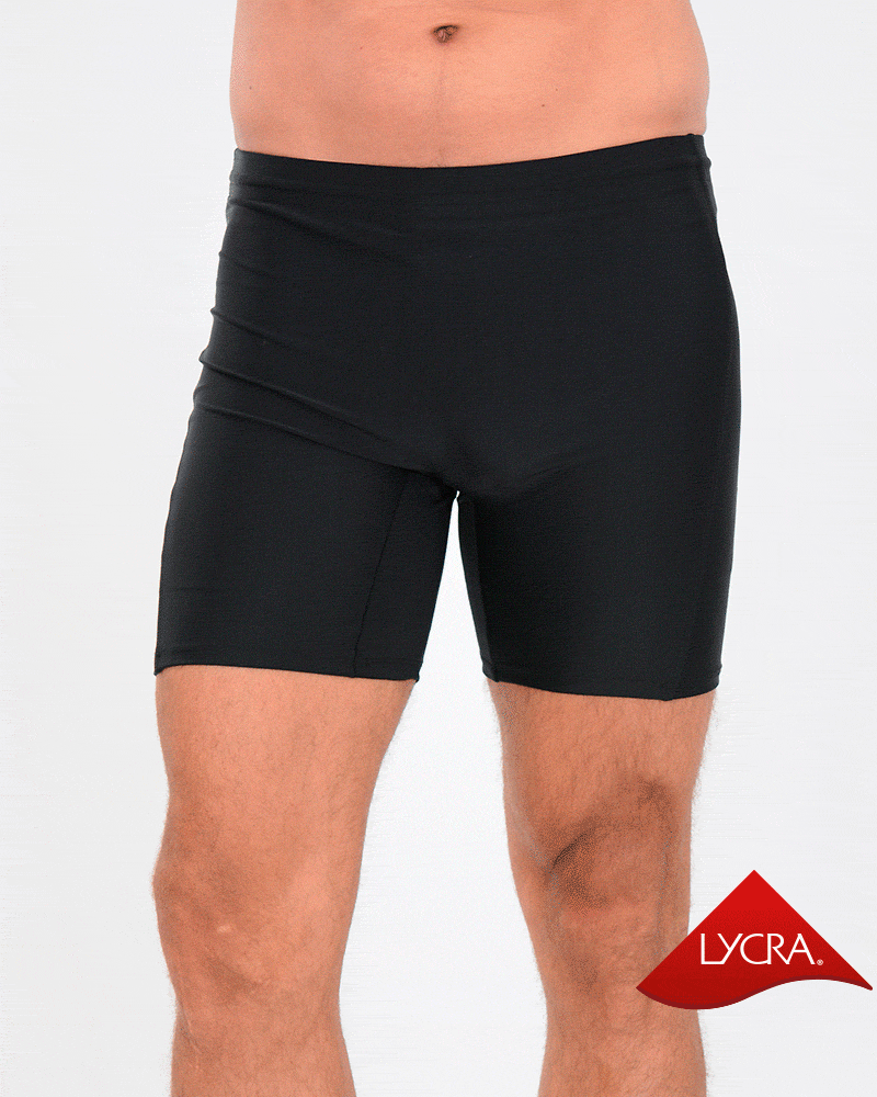 Ciclista corta básica unisex de LYCRA sin tiro negra