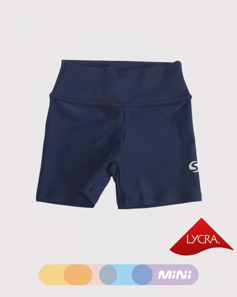 Short básico de niña de LYCRA azul