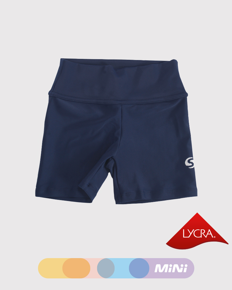 Short básico de niña de LYCRA azul
