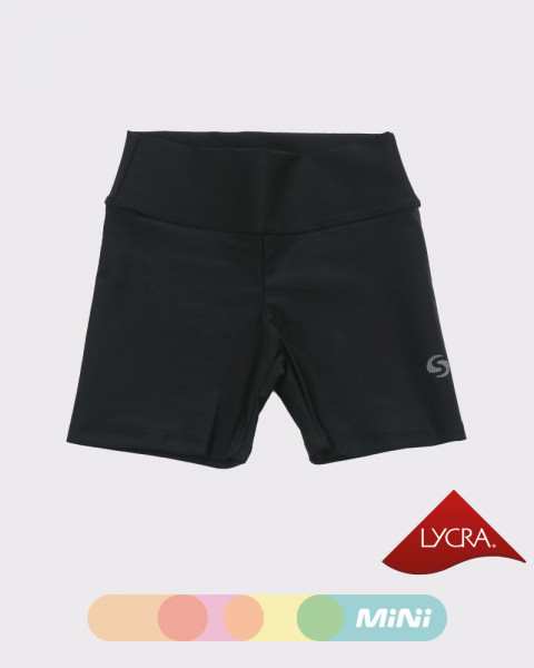 Short básico de niña de LYCRA negra