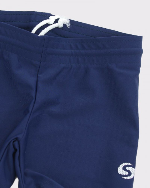 Ciclista corta de niña de LYCRA azul marino