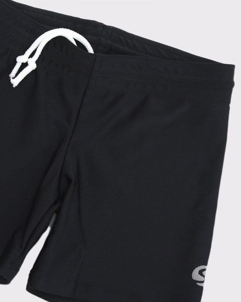 Ciclista corta de niña de LYCRA negra