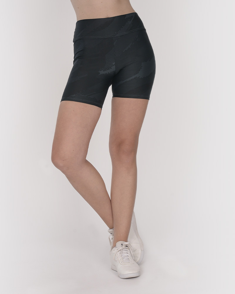 Ciclista corta de LYCRA estampada Tramo Negro