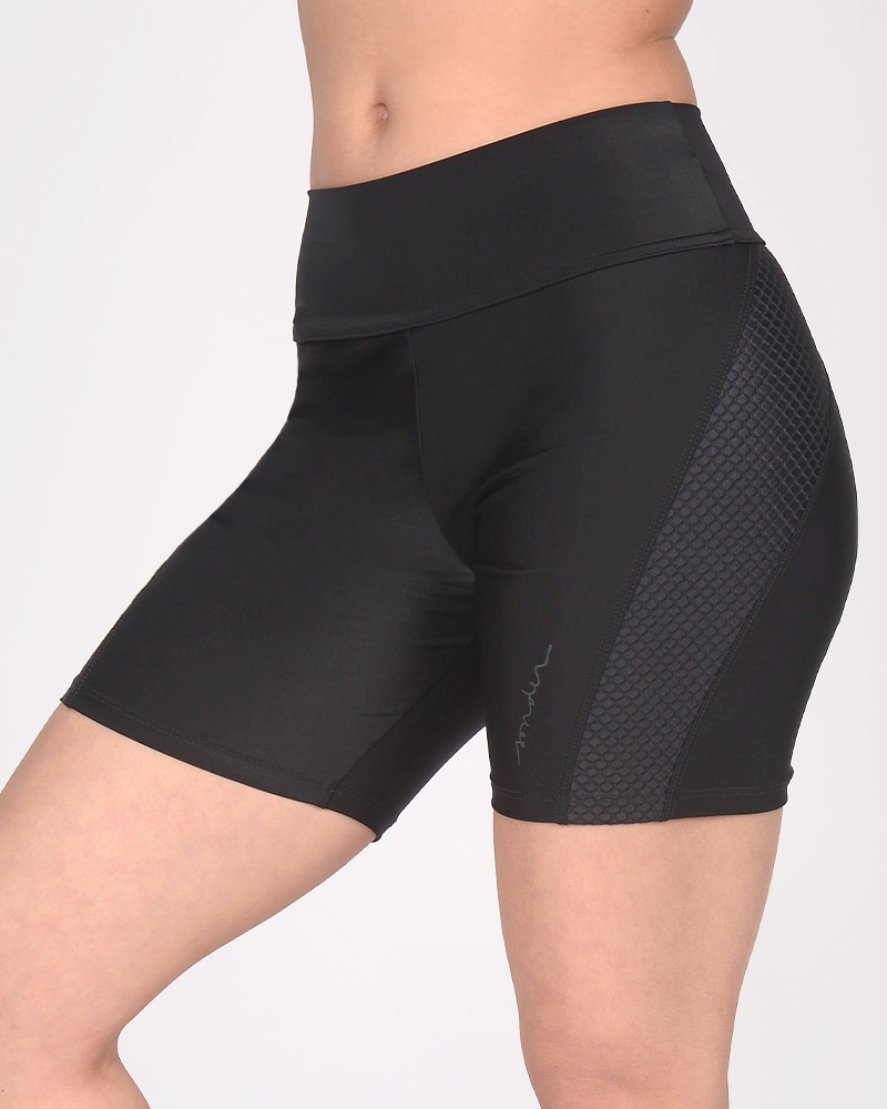 Ciclista corta de LYCRA negra combinada