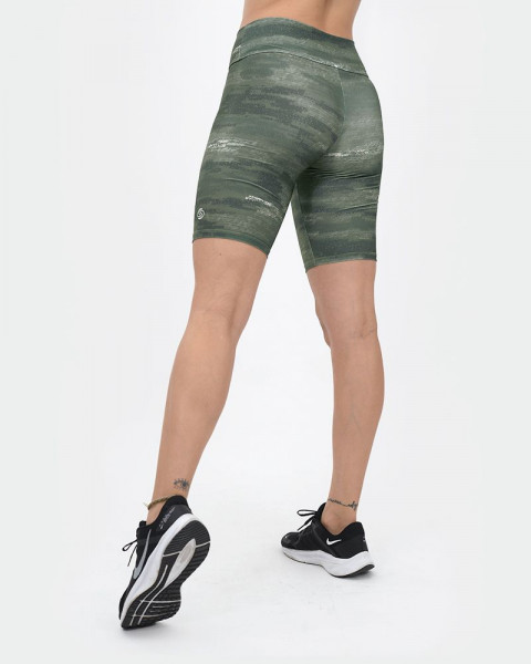 Ciclista de LYCRA estampada camo verde y cemento