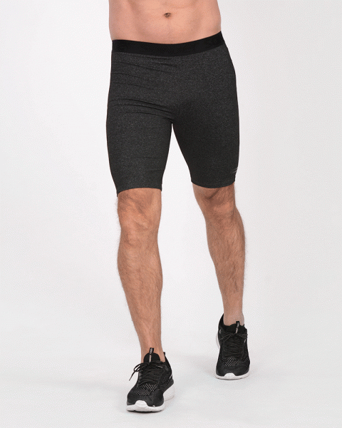 Ciclista larga unisex de Supplex ultra power negro melange