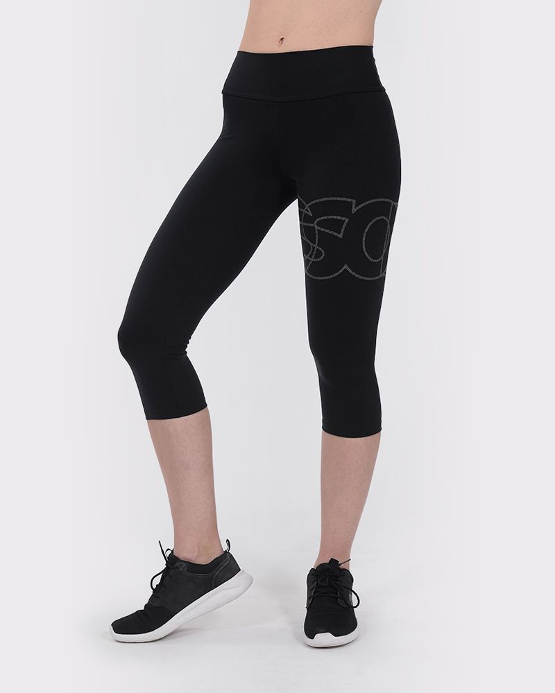 Pescadora de Supplex powersoft negra con estampa