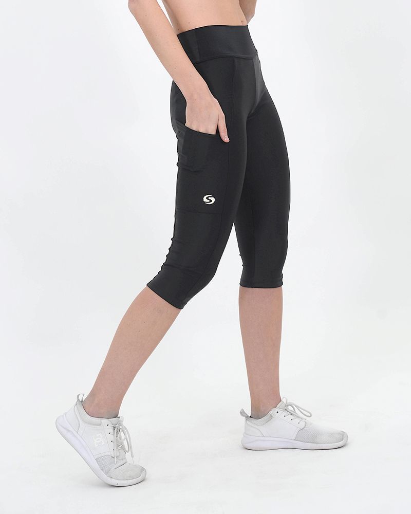 Pescadora de LYCRA negra con bolsillo