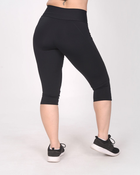 Pescadora de LYCRA opaca negra con recortes