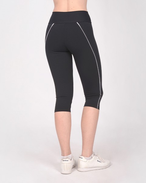 Pescadora de LYCRA opaca negra con vivos decorativos