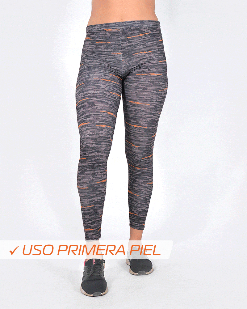 Calza térmica unisex de microfibra estampada con proceso sense