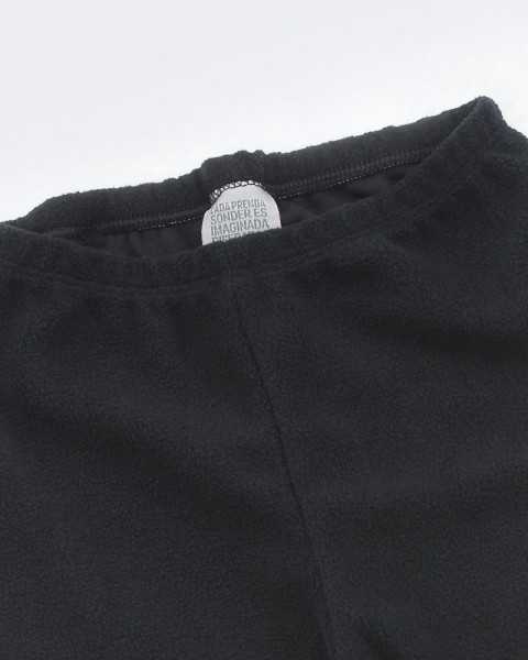 Calza de niña de micropolar negro