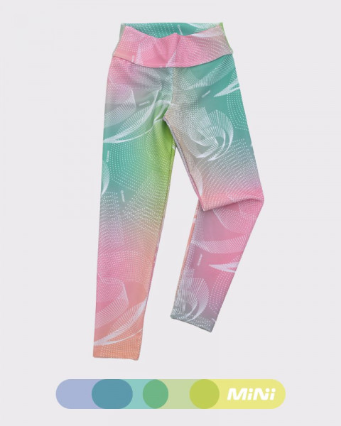 Calza de niña de LYCRA estampada infinito multicolor