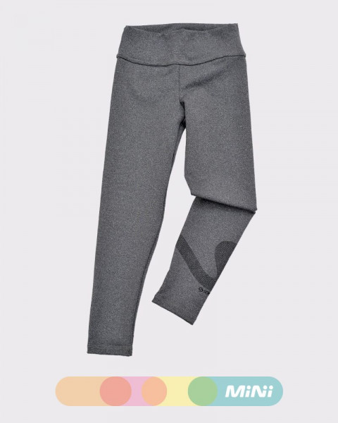 Calza de niña de LYCRA gris melange