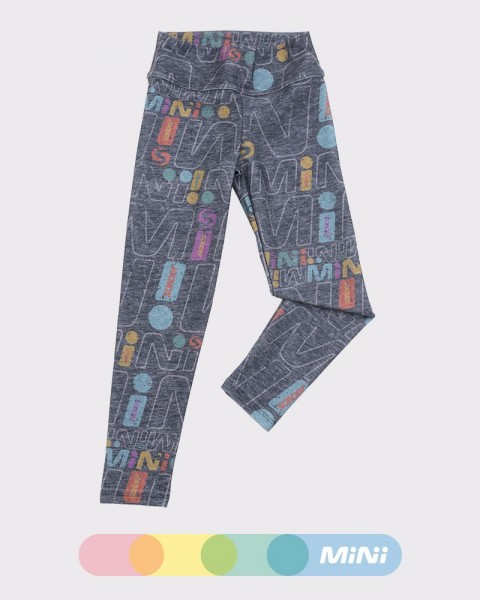 Calza de niña de LYCRA estampada mini melange