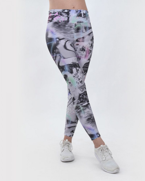 Calza de LYCRA estampada tecno animal
