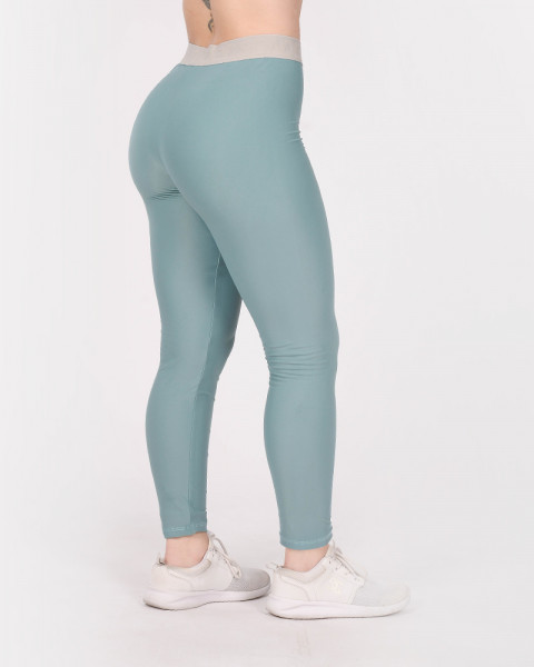 Calza de LYCRA satinada verde seco