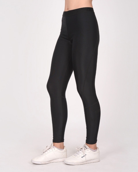 Calza de LYCRA negra con costuras bordadas