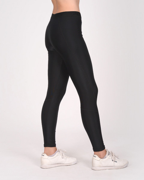 Calza de LYCRA negra con costuras bordadas