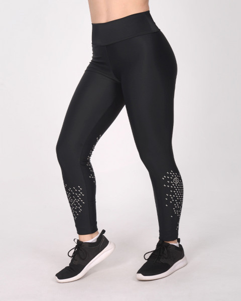 Calza de LYCRA negra con estampa