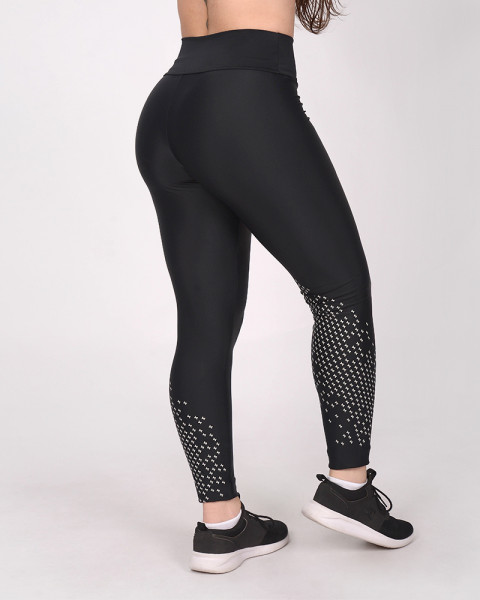 Calza de LYCRA negra con estampa