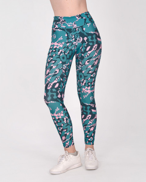 Calza de LYCRA estampada Huella Verde