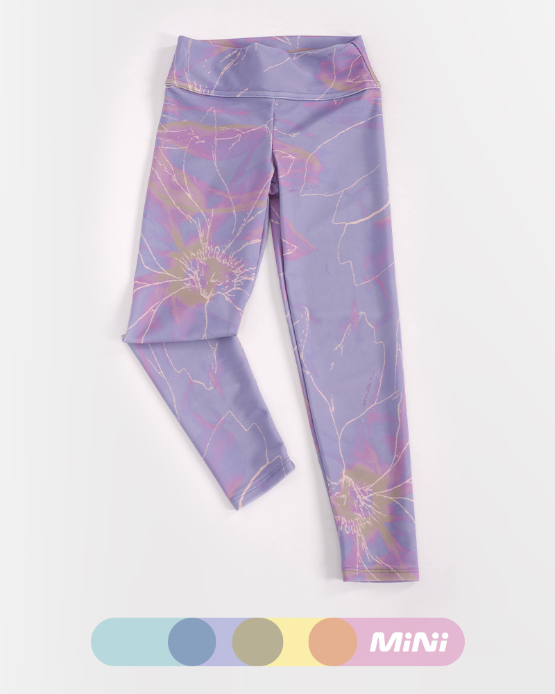 Calza de niña de LYCRA estampada Fusión Lila
