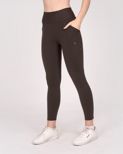 Calza de Supplex sin tiro color habano