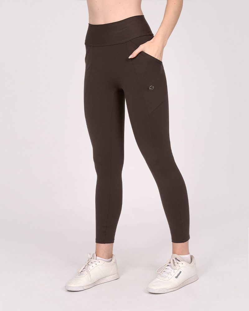 Calza de Supplex sin tiro color habano