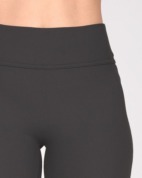 Calza si tiro de LYCRA acanalada gris oscuro
