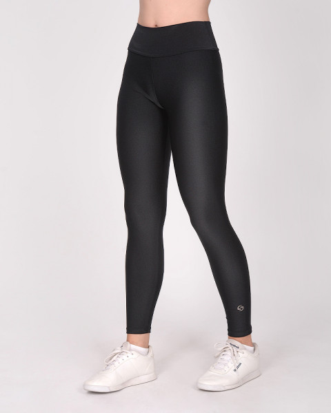 Calza de LYCRA metalizada negra
