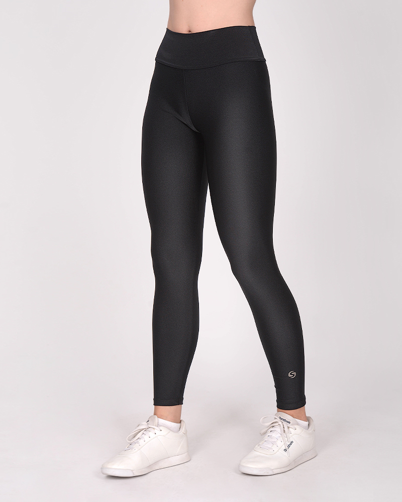 Calza de LYCRA metalizada negra