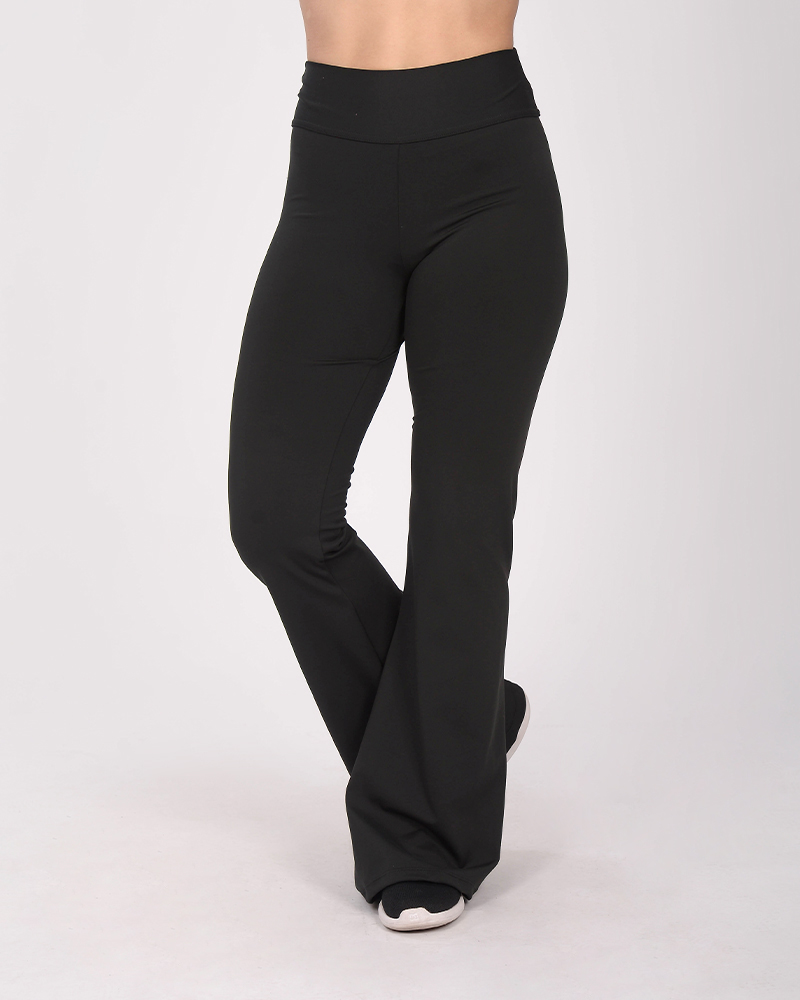 Calza oxford de LYCRA transblock negro