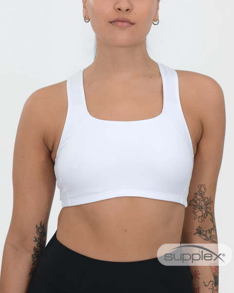 Top de SUPPLEX® con elástico blanco