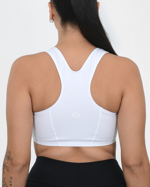 Top de SUPPLEX® con elástico blanco