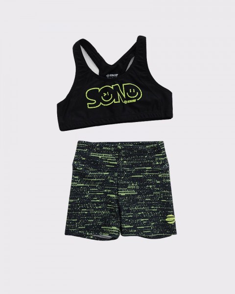 Top de de LYCRA® de seda de niña negro :)