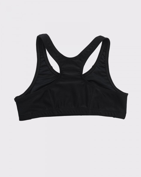 Top de niña de LYCRA negro con estampa