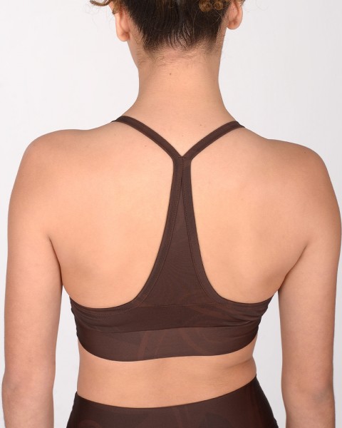 Top de lycra estampada rastro lacre