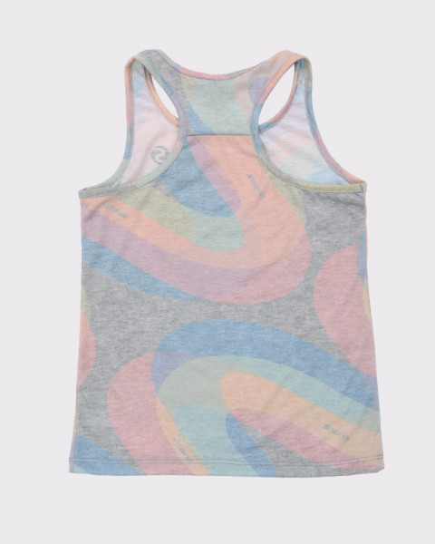 Musculosa de niña de jersey estampado Mini Pop Melange