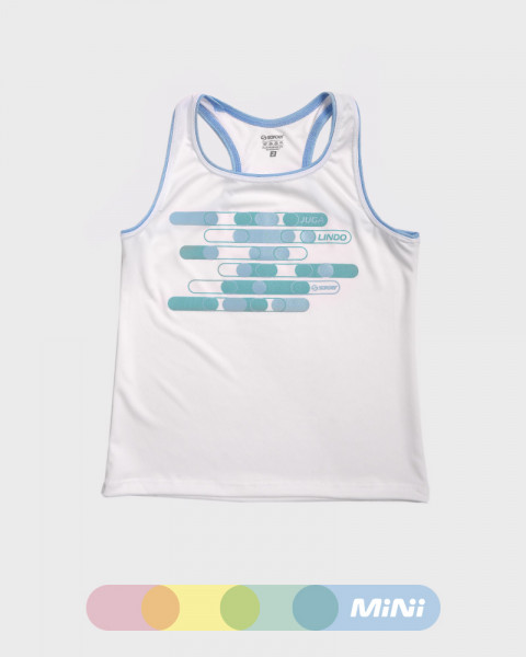 Musculosa de niña de poliéster NEODRY blanca