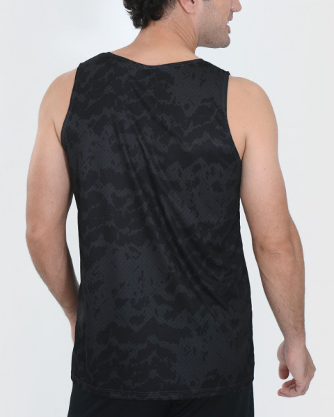 Musculosa de poliéster estampado Mineral