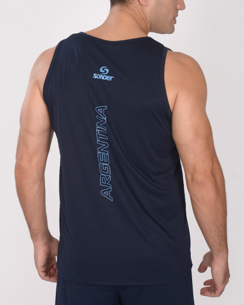 Musculosa de poliéster NEODRY estampa Argentina