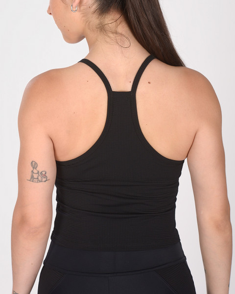 Musculosa corta de LYCRA tramada zig zag