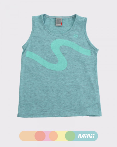 Musculosa de niño de jersey aqualino melange